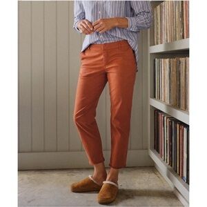 FRANK & EILEEN Wicklow Casual Pants- Rust Orange Color